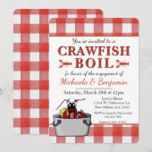 Crawfish Boil Couples Shower Engagement Party Kaart (Voorkant / Achterkant)