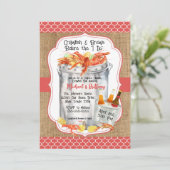 Crawfish Boil Couple's Wedding Shower Kaart (Staand voorkant)