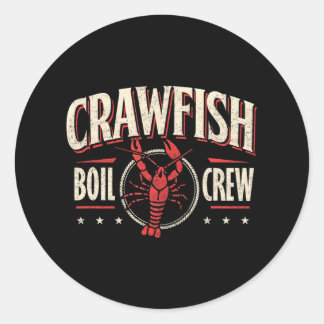 Crawfish Boil Crew Cajun Season Lover Party Funny Ronde Sticker