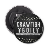 Crawfish Boil Engagement Party Button Flesopener (Voorkant)