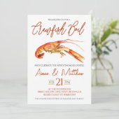 Crawfish Boil Engagement Party Uitnodiging (Staand voorkant)