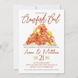 Crawfish Boil Engagement Party Uitnodiging