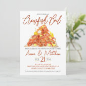 Crawfish Boil Engagement Party Uitnodiging (Staand voorkant)