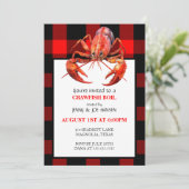 Crawfish Boil Fruits de mer Invitation de fête d'é (Debout devant)