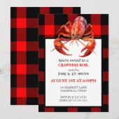 Crawfish Boil Fruits de mer Invitation de fête d'é (Devant / Derrière)