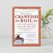 Crawfish Boil High School Gradue Kaart (Staand voorkant)