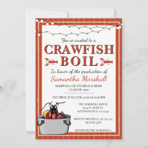Crawfish Boil High School Gradue Kaart