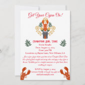 Crawfish Boil Invitation - Krijg uw Cajun op! Kaart (Voorkant)