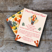 Crawfish Boil Invitation - Seafood Cookout Kaart