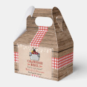 Crawfish Boil Lobster Rustic Engagement Party Bedankdoosjes (Achterkant)