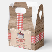 Crawfish Boil Lobster Rustic Engagement Party Bedankdoosjes (Geopend)