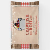 Crawfish Boil Lobster Rustic Engagement Party Spandoek (Verticaal)
