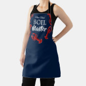 Crawfish Boil Master Dark Blue Custom Funny Chef Schort (Insitu)