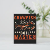 Crawfish Boil Master Funny Crayfish Cook Briefkaart (Staand voorkant)