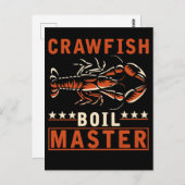Crawfish Boil Master Funny Crayfish Cook Briefkaart (Voorkant / Achterkant)