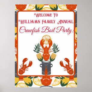 Crawfish Boil Party-Summer Seafood Cookout Poster
