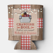 Crawfish Boil Rustige Couples Engagement Party Blikjeskoeler (Achterkant)
