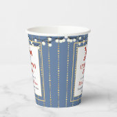 Crawfish Boil Seafood Blue Graduation Party Papieren Bekers (Links)