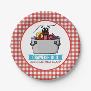 Crawfish Boil Seafood Party Picnic Family Reunion Papieren Bordje