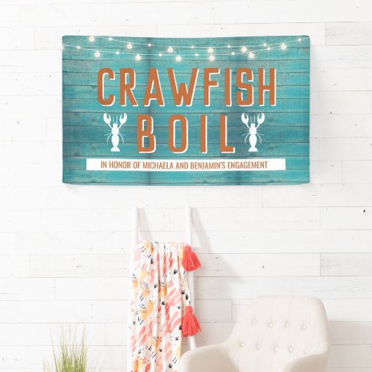 Crawfish Boil Special Event Blue Engagement Party Spandoek (Insitu)