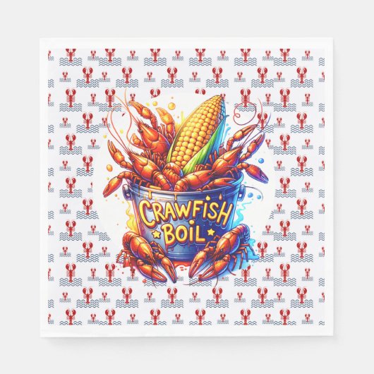 CRAWFISH BOIL THEMA SERVET (Voorkant)