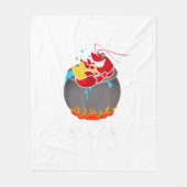 Crawfish Boil Tis The Season Crawdaddy Crayfish Fu Fleece Deken (Voorkant)