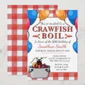 Crawfish Boil Verjaardag Special Event Kaart (Voorkant / Achterkant)