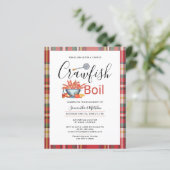 Crawfish Boil Verloving Seafood Party Invitation (Staand voorkant)