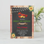 Crawfish boild honing doen douche uitnodiging (Staand voorkant)