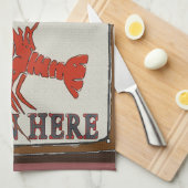 Crawfish bouilli mangé ici et serviette (Quart Plié)