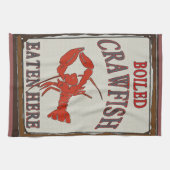 Crawfish bouilli mangé ici et serviette (Horizontal)