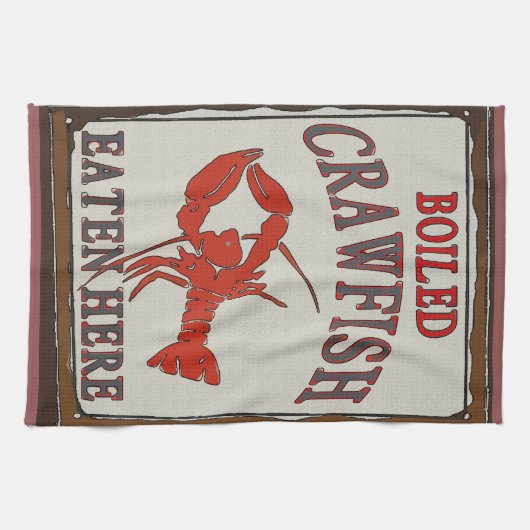 Crawfish bouilli mangé ici et serviette (Horizontal)