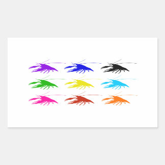 Crawfish (Crayfish) Rechthoekige Sticker