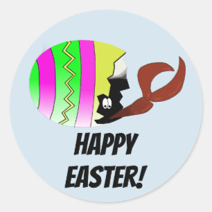 Crawfish Easter Egg Louisiana Cajun Stickers