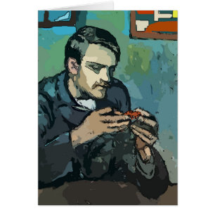 Crawfish Eating Abstract