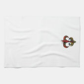 Crawfish Fleur De Lis Dish Towel Theedoek (Horizontaal)