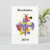 Crawfish Fleur de Lis Family Reunion Kaart (Staand voorkant)