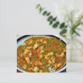 Crawfish Gumbo Briefkaart (Staand voorkant)