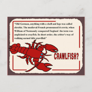 Crawfish History Briefkaart