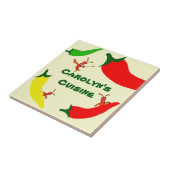 Crawfish Hot Pepper Personalized Tile Tegeltje (Zijkant)