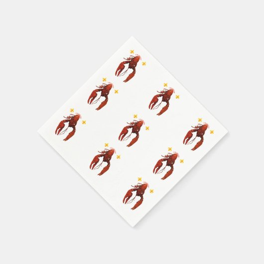Crawfish Napkins Servet (Hoek)