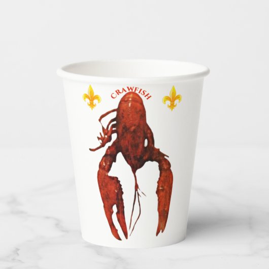 Crawfish Paper Cups Papieren Bekers (Voorkant)