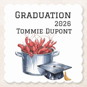 Crawfish & Petten: een gekookt Afstuderen Kartonnen Onderzetters