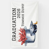 Crawfish & Petten: een gekookt Afstuderen Spandoek (Verticaal)