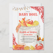 Crawfish Seafood Boil Baby Shower Invitation (Devant)