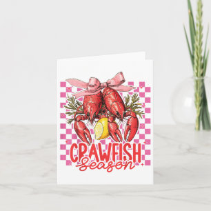 Crawfish Season Crawfish Boil Lobster Cajun Mannen Kaart