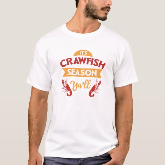 Crawfish Season Funny Boil Party Southern T-shirt (Voorkant)