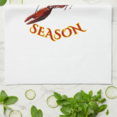 Crawfish Season Theedoek (Gevouwen)