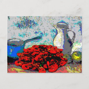 Crawfish still Life, Fauvism Briefkaart