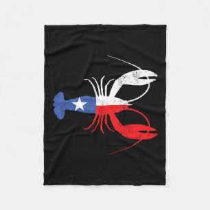 Crawfish Texas Crawdaddy Zuidelijke Voedsel Mardi  Fleece Deken